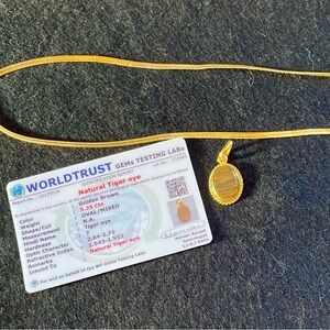 💥Tiger’s Eye Gold Tone Necklace💥 NWOT